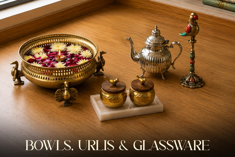 Bowls, Urlis & Glassware
