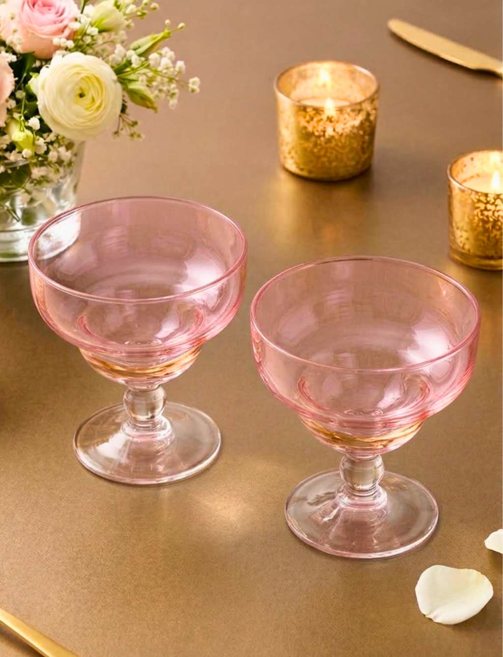 Rose-Tinted Glasses (Pack of 6) – Glassware by Grandeur