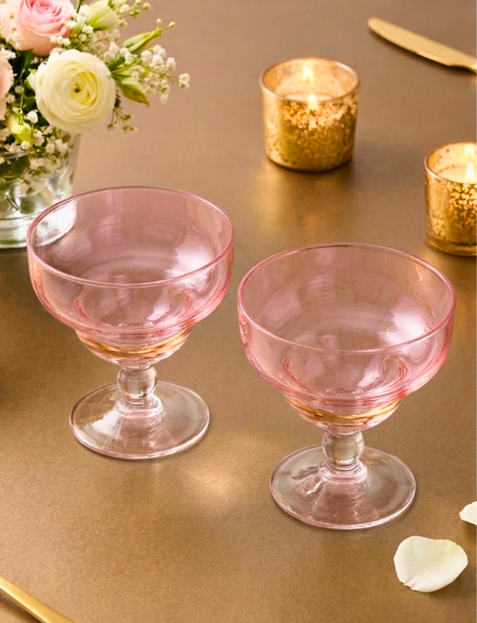 Rose-Tinted Glasses (Pack of 6) – Glassware by Grandeur