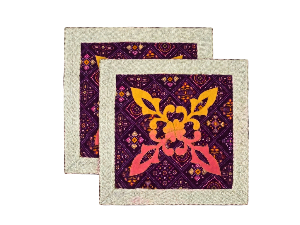 Celestial Bandhani Ritual Aasan (Pack of 6) – Ritual Aasan by Grandeur