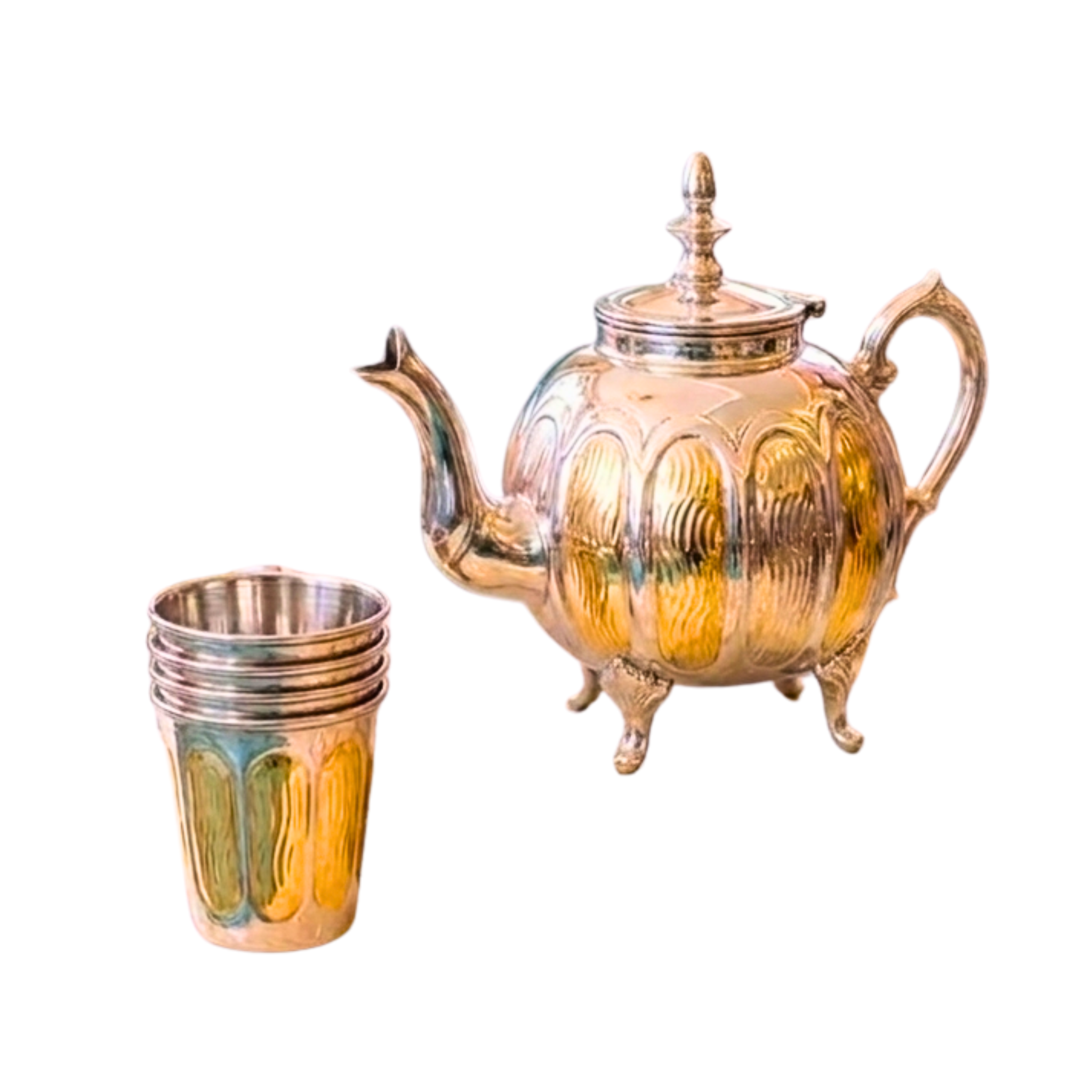 Heritage Silver & Gold Dual-Tone Teaset – Tea Set by Grandeur