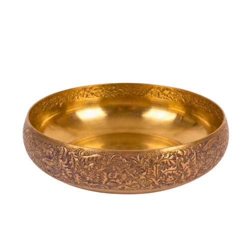 Antique Floral Heritage Urli – Decorative Urli by Grandeur