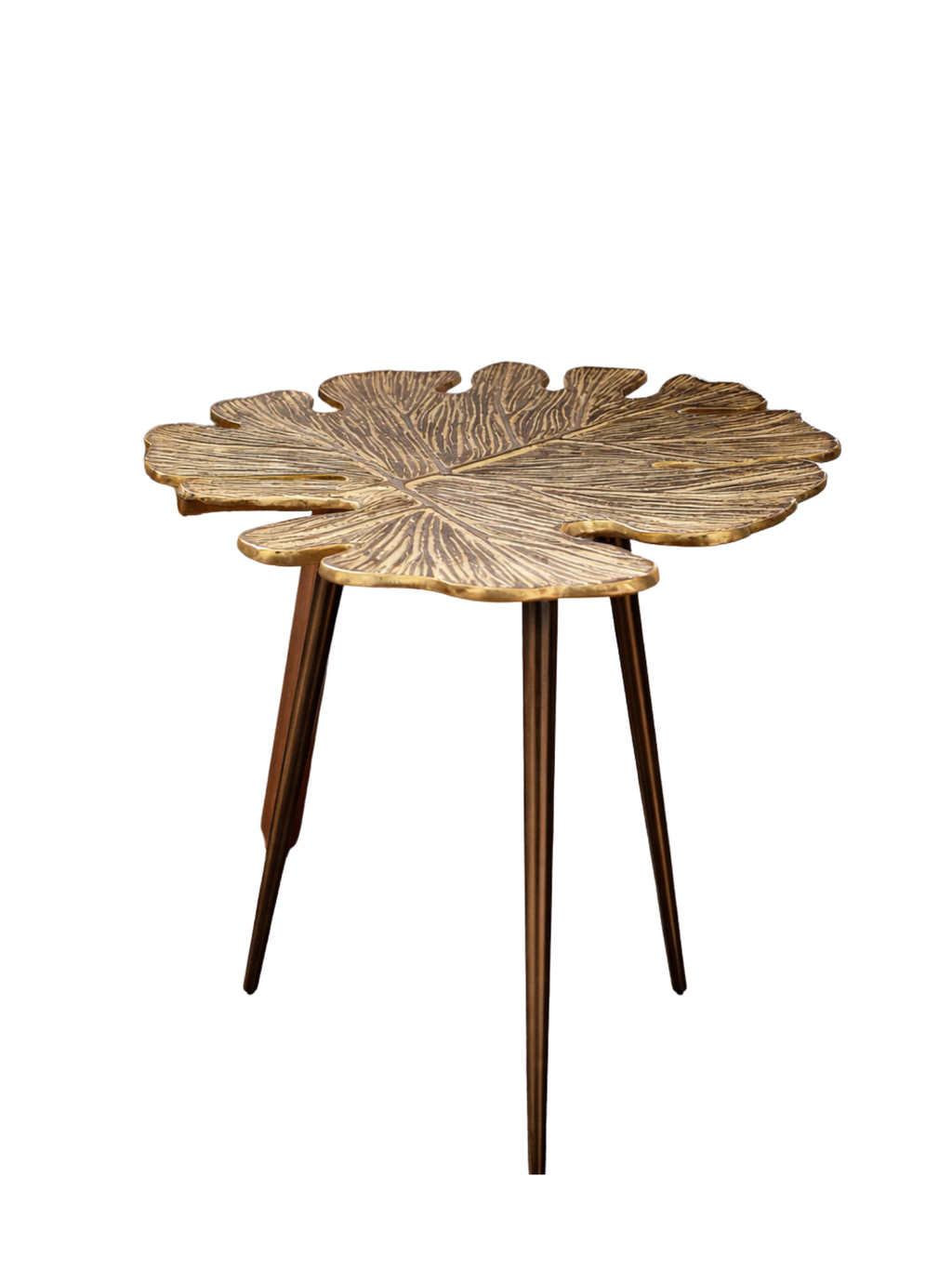Gingko Leaf Coffee Stool – Accent Stool by Grandeur