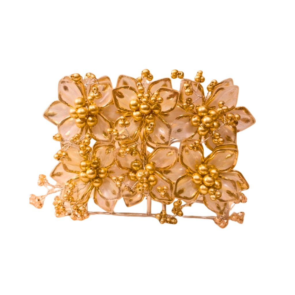 Gilded Floral Resin Napkin Holder – Napkin Holder by Grandeur
