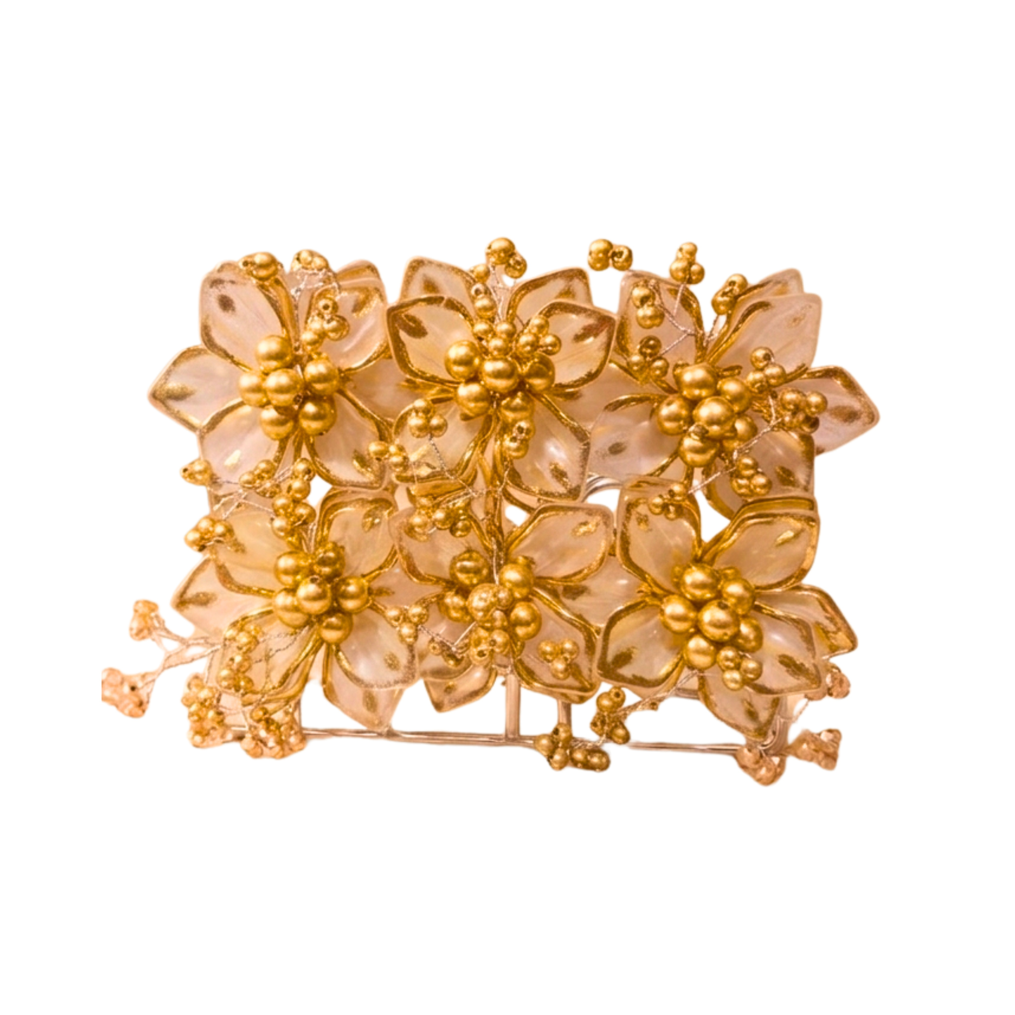 Gilded Floral Resin Napkin Holder – Napkin Holder by Grandeur