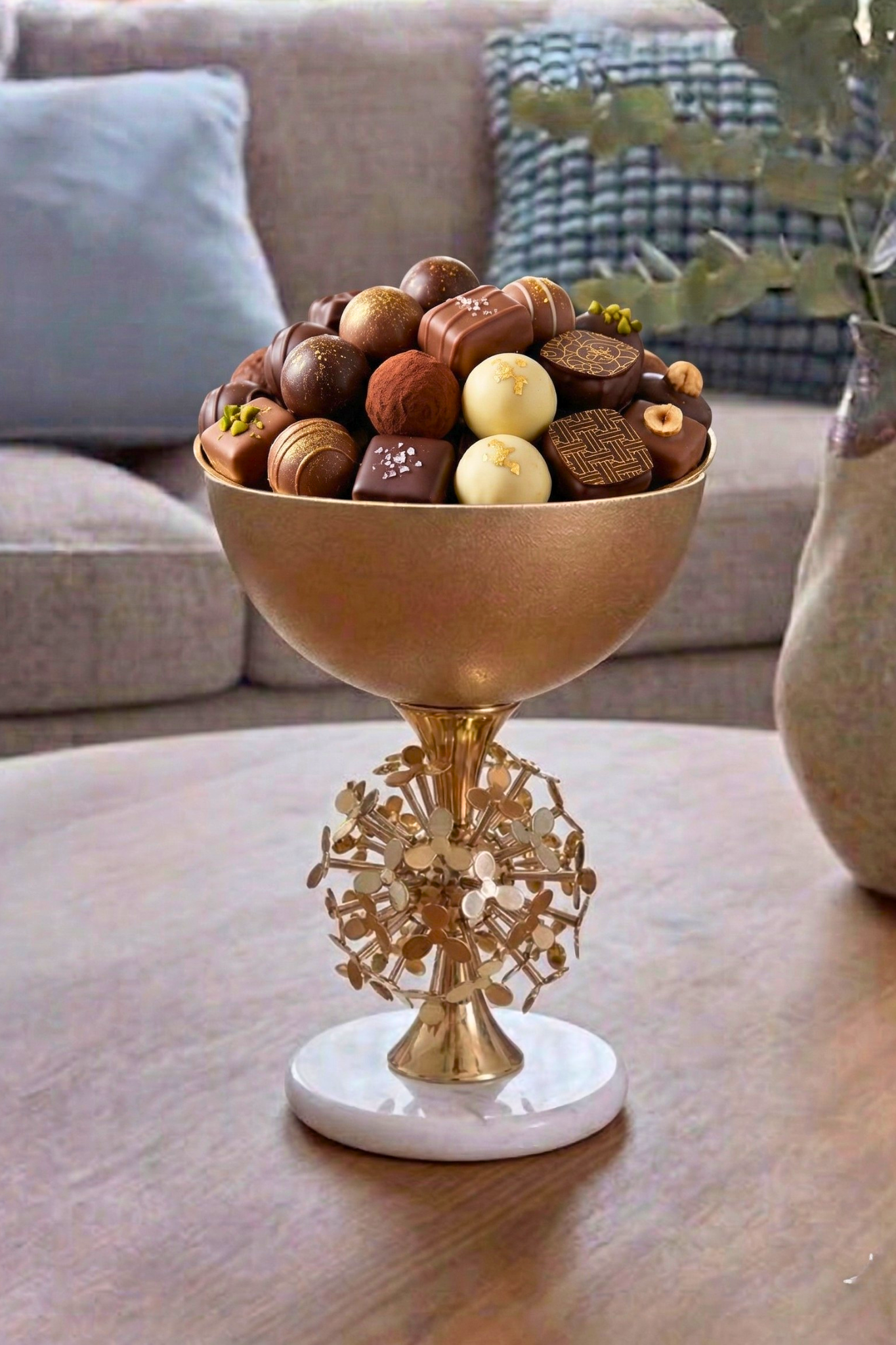 Lumina Gilded Orbit Bowl – Decorative Bowl by Grandeur