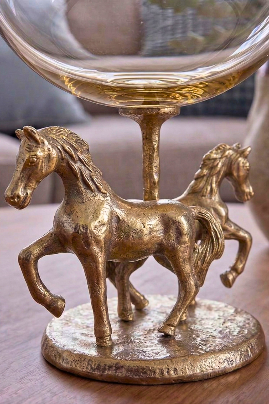 Equine Grandeur Crystal Bowl – Decorative Bowl by Grandeur
