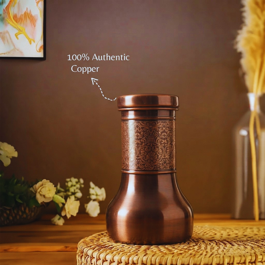 The Amaris Heritage Copper Water Bottle