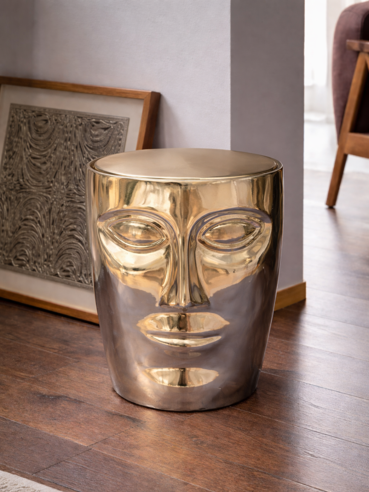 Surrealist Muse Coffee Stool – Accent Stool by Grandeur