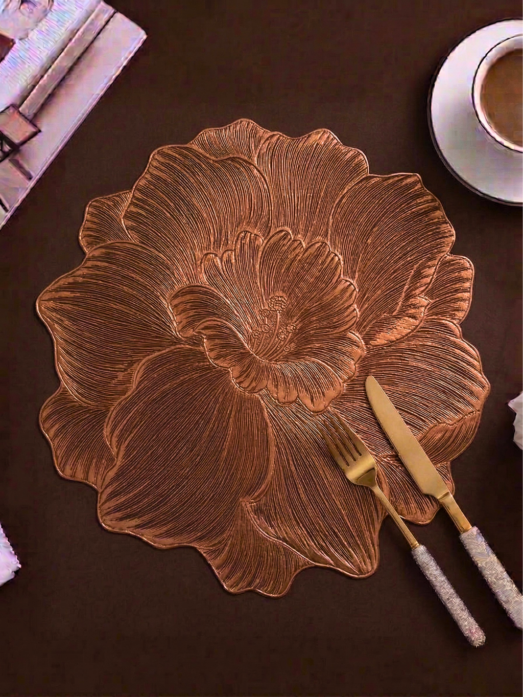 Monstera Leaf Artisanal Table Mat (Pack of 6) – Table Mat by Grandeur