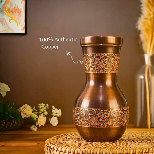 Antique Damask Copper Bedside Carafe – Bedside Carafe by Grandeur