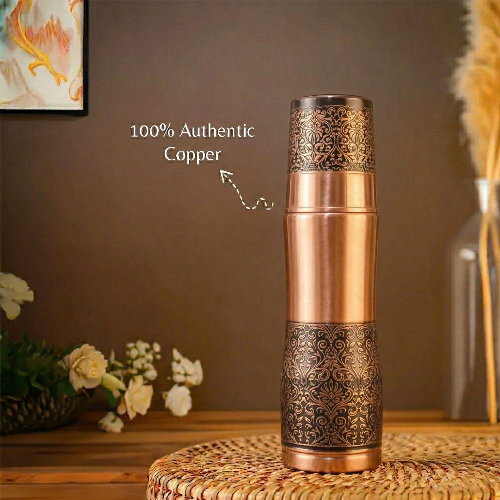 Antique Damask Copper Set – Drinkware by Grandeur