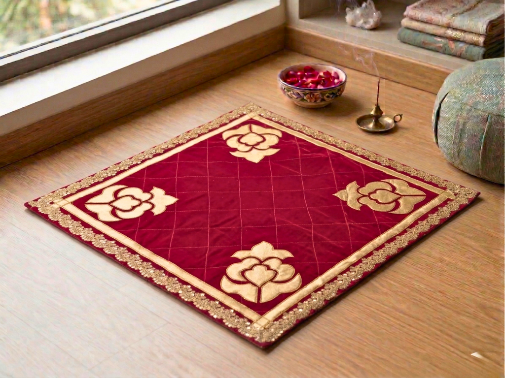 Imperial Crimson Ritual Aasan (Pack of 6) – Ritual Aasan by Grandeur