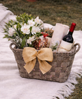 Gilded Heritage Woven Basket – Decorative Basket by Grandeur