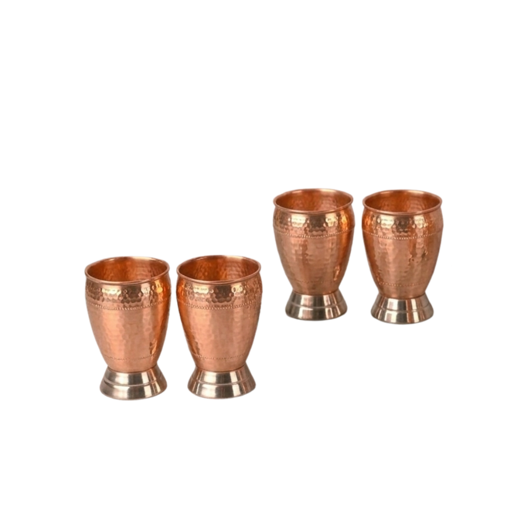 Dual-Tone Hammered Tumblers (Pack of 6) – Tumbler by Grandeur
