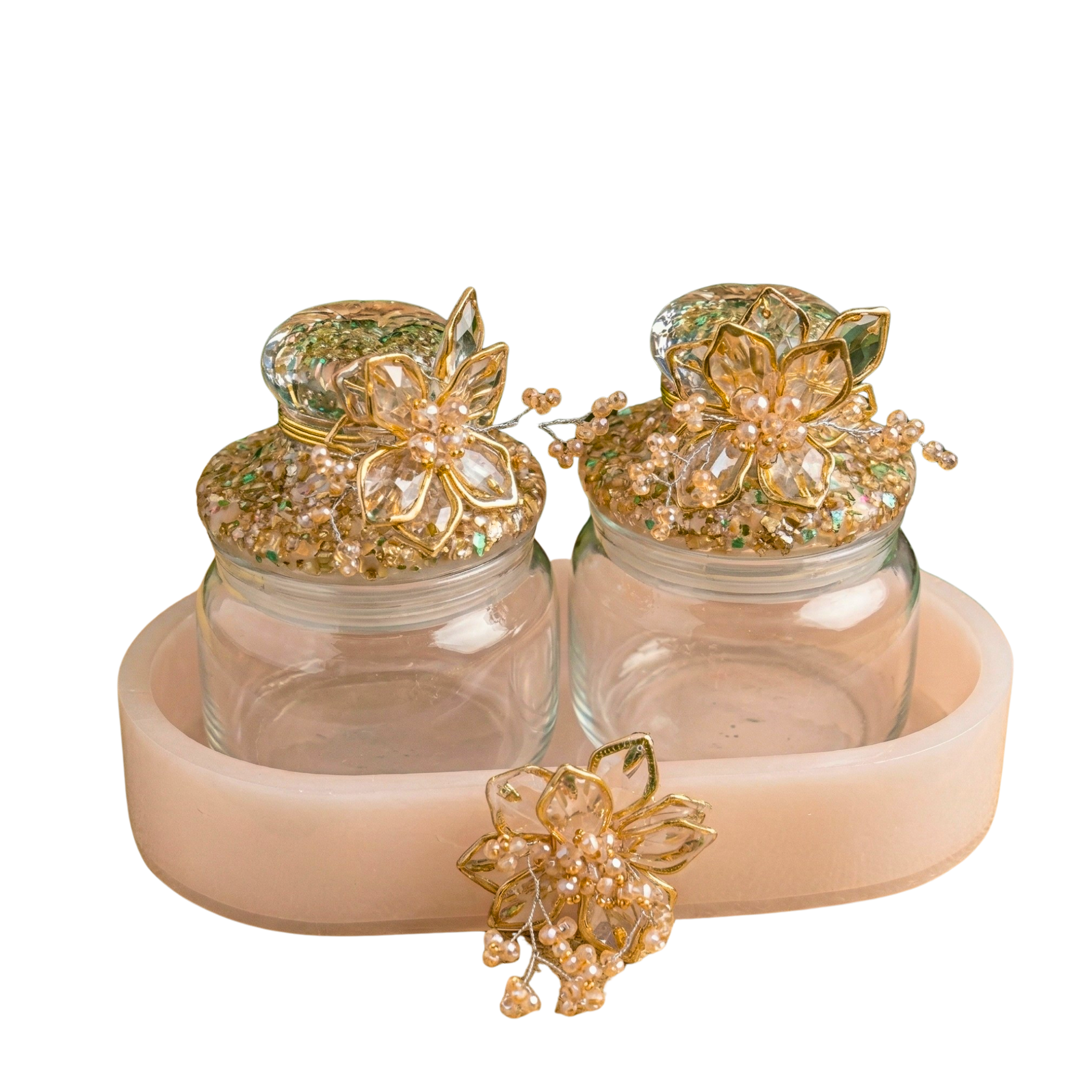 Gilded Flora Jars – Decorative Jar by Grandeur