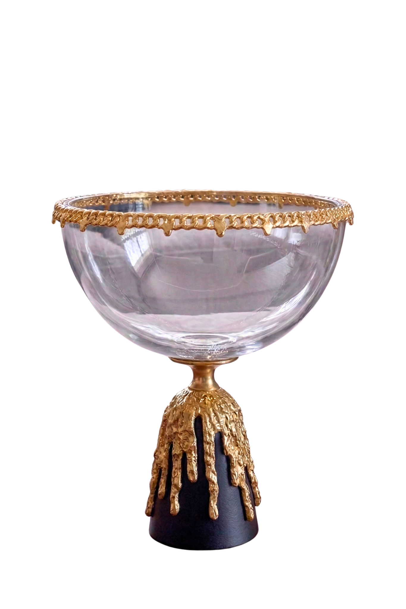 Gilded Cascade Crystal Bowl – Decorative Bowl by Grandeur