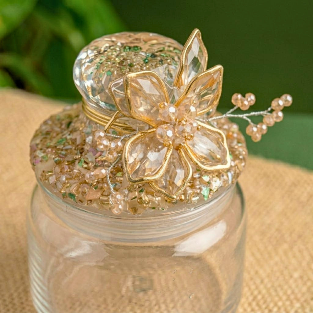 Gilded Flora Jars – Decorative Jar by Grandeur
