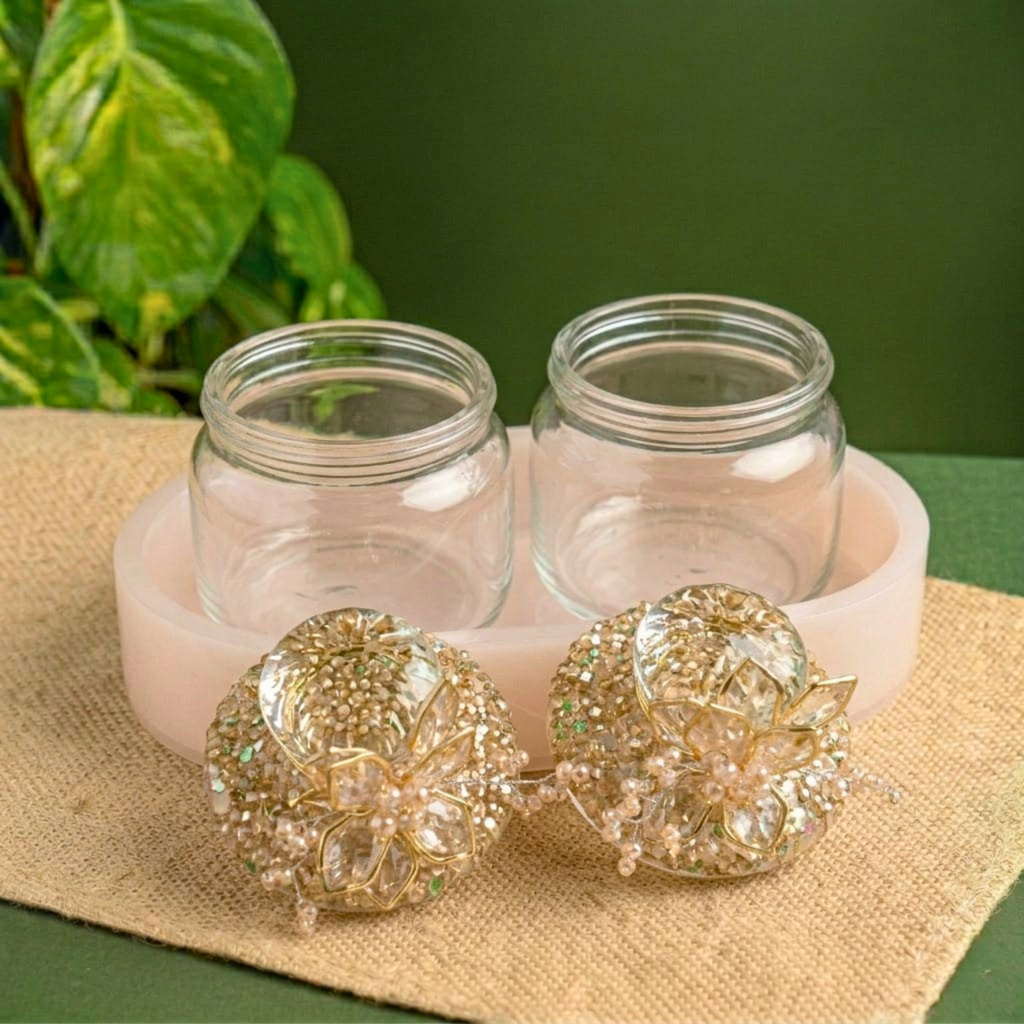 Gilded Flora Jars – Decorative Jar by Grandeur