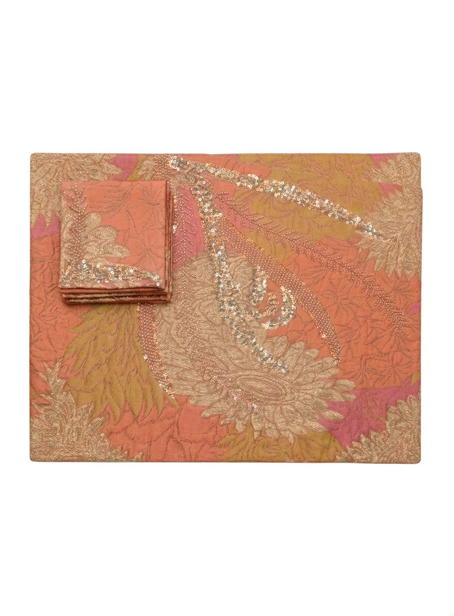 Vintage Paisley Sequin Table Mat (Pack of 6) – Table Mat by Grandeur