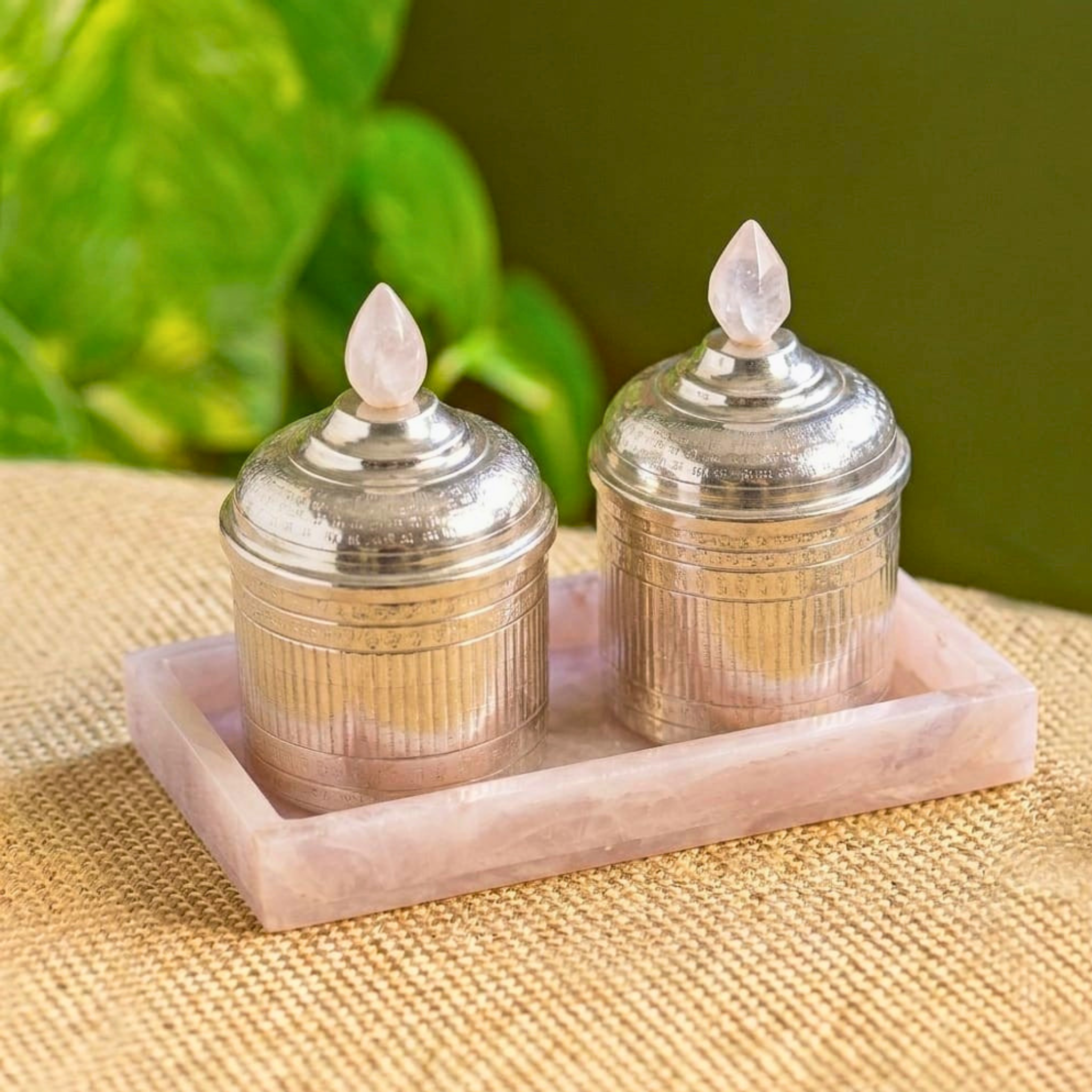 Heritage Silver Jars – Decorative Jar by Grandeur