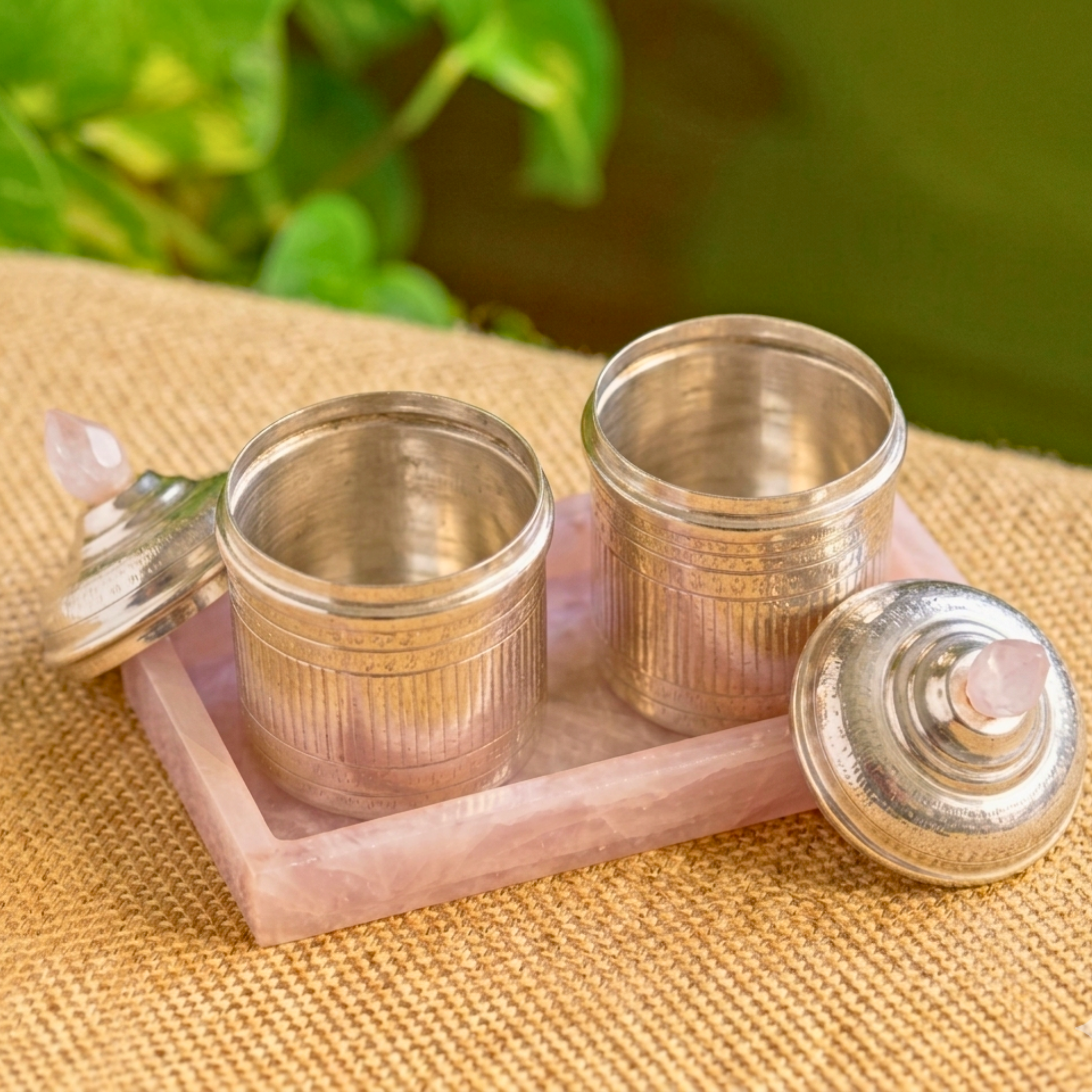 Heritage Silver Jars – Decorative Jar by Grandeur
