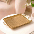 Gilded Heritage Embossed Tray – Decorative Tray by Grandeur