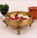 Lion-Head Filigree Urli – Decorative Urli by Grandeur
