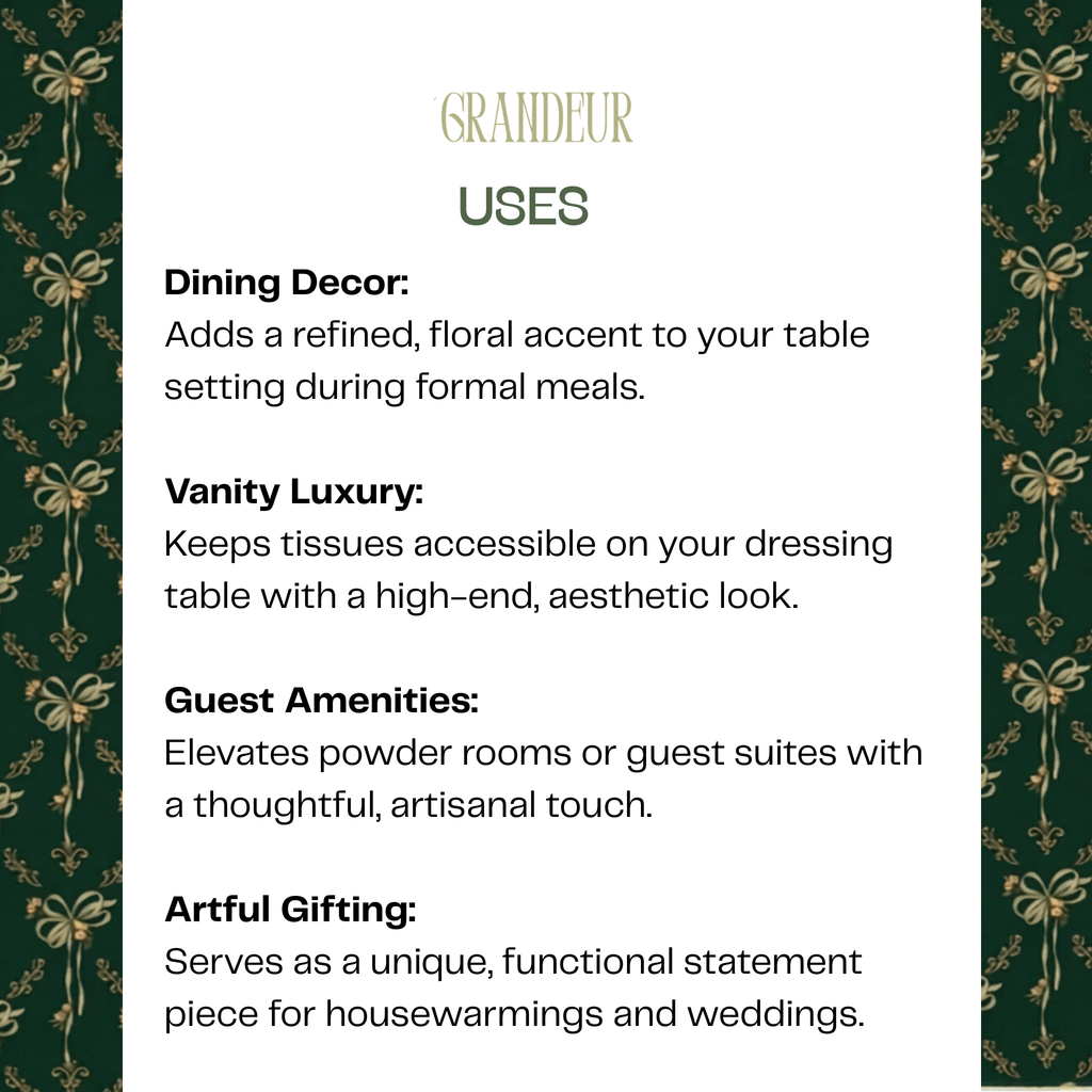 Celestial Bloom Tower Napkin Holder – Napkin Holder by Grandeur