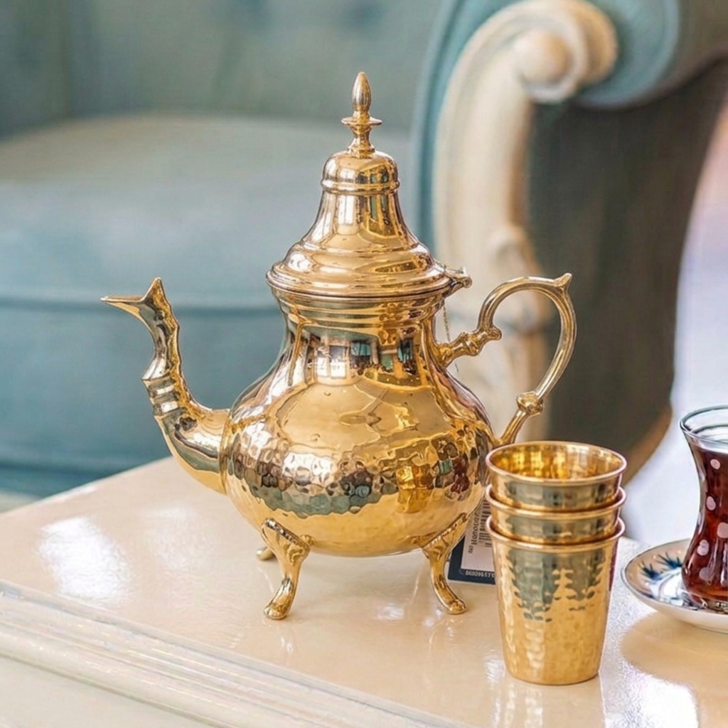 Heritage Hammered Gold Teaset – Tea Set by Grandeur