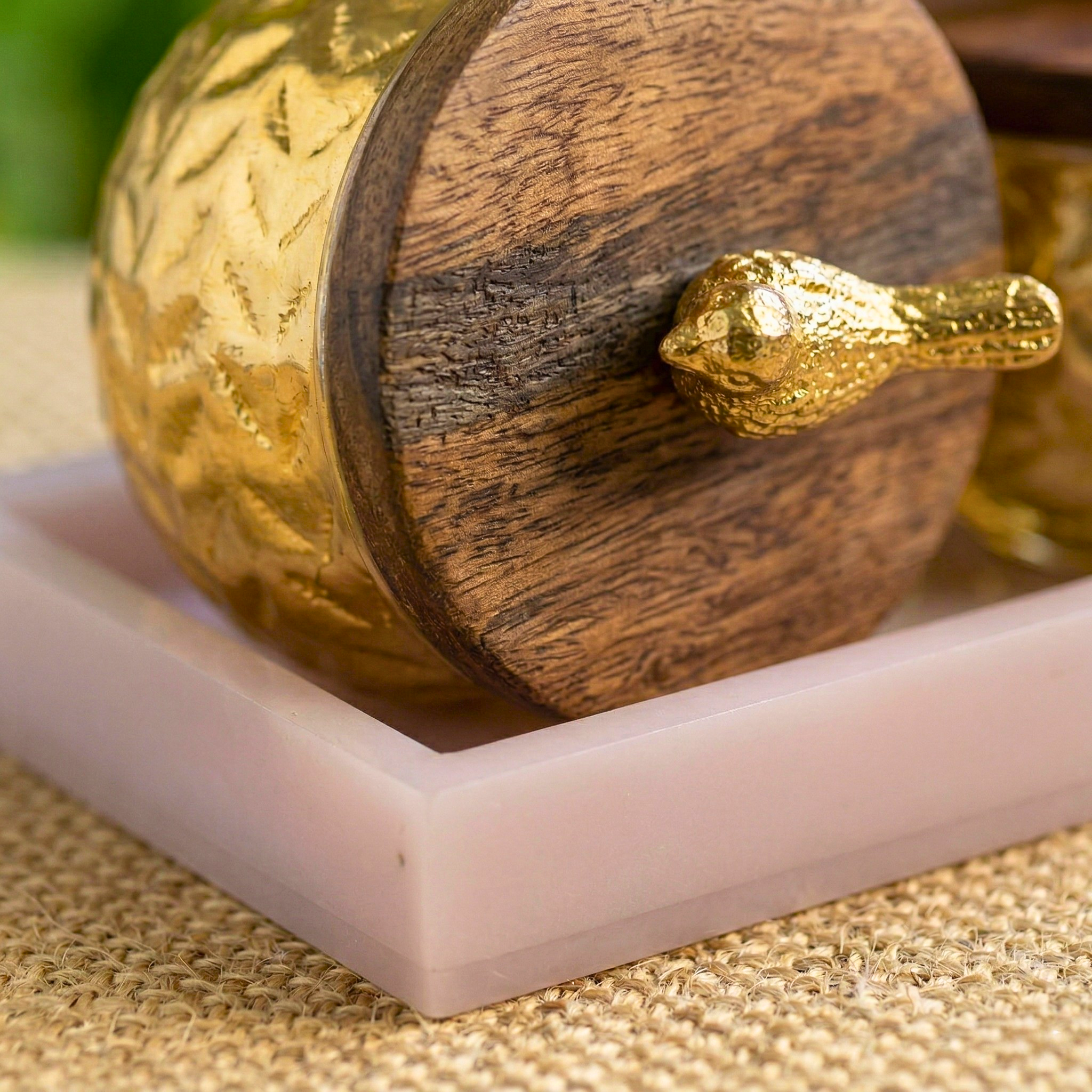 Gilded Songbird Jars – Decorative Jar by Grandeur