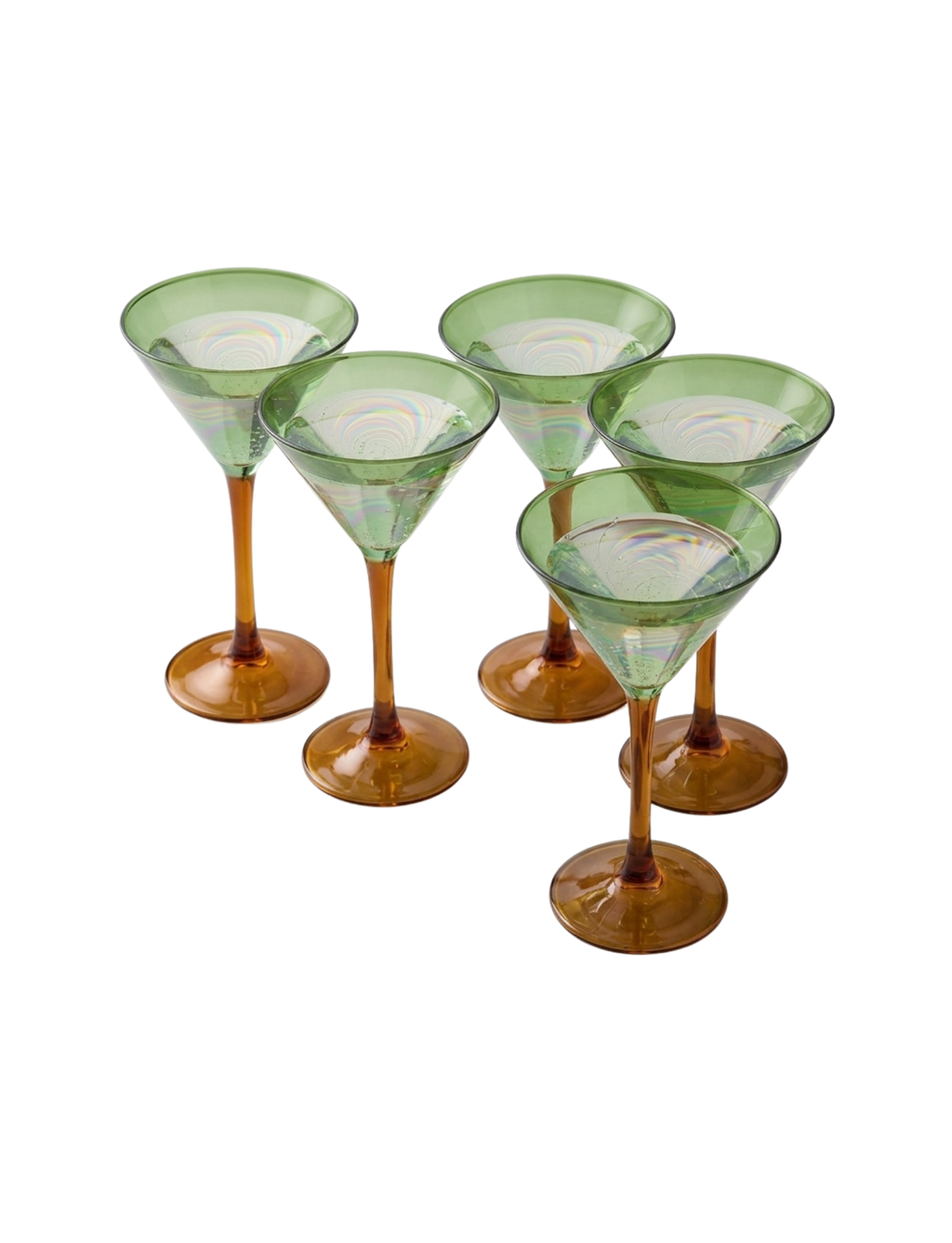 Sage Green Martini Glasses (Pack of 6) – Glassware by Grandeur