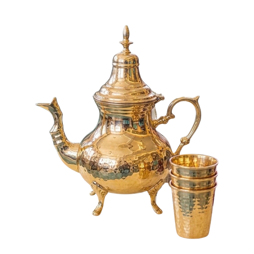 Heritage Hammered Gold Teaset – Tea Set by Grandeur