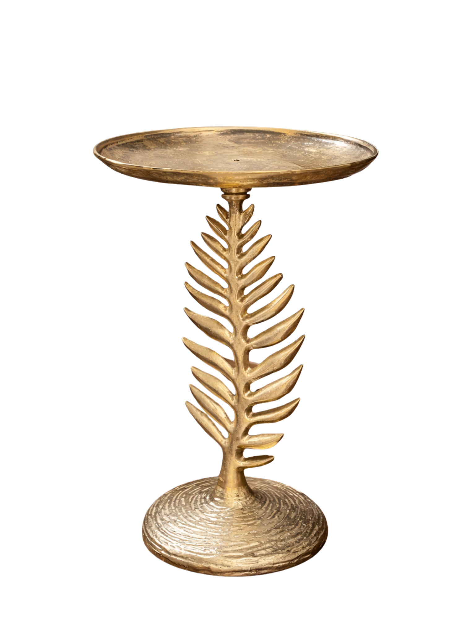 Botanical Leaf Coffee Stool – Accent Stool by Grandeur