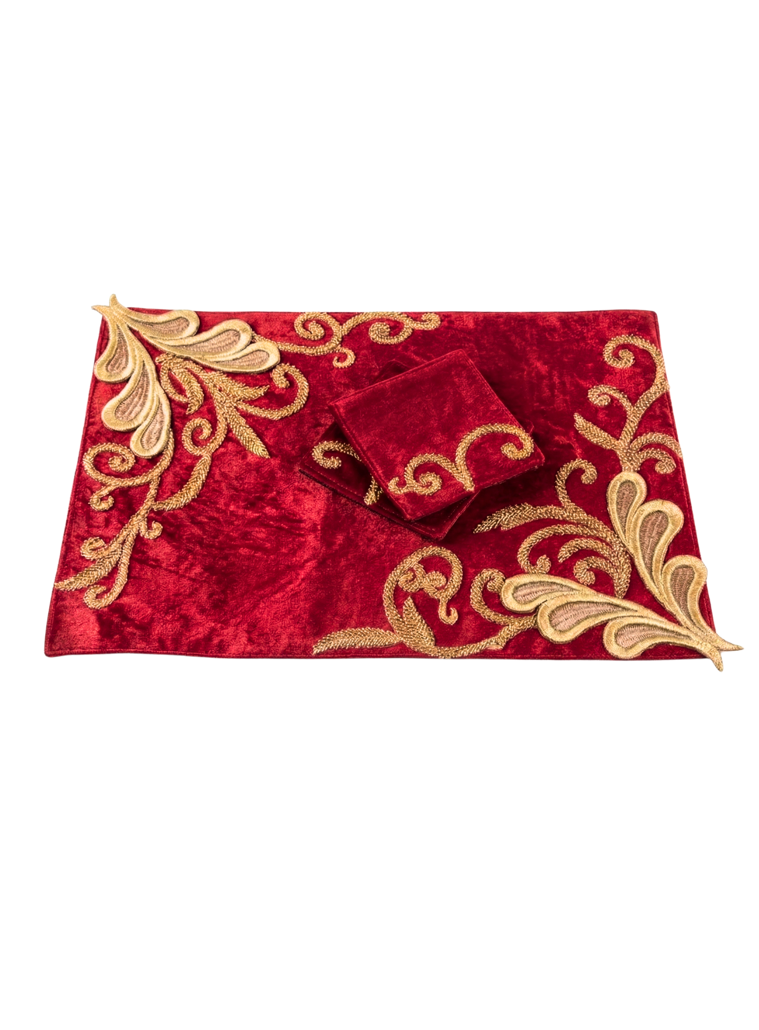 Royal Velvet Zari Table Mat (Pack of 6) – Table Mat by Grandeur