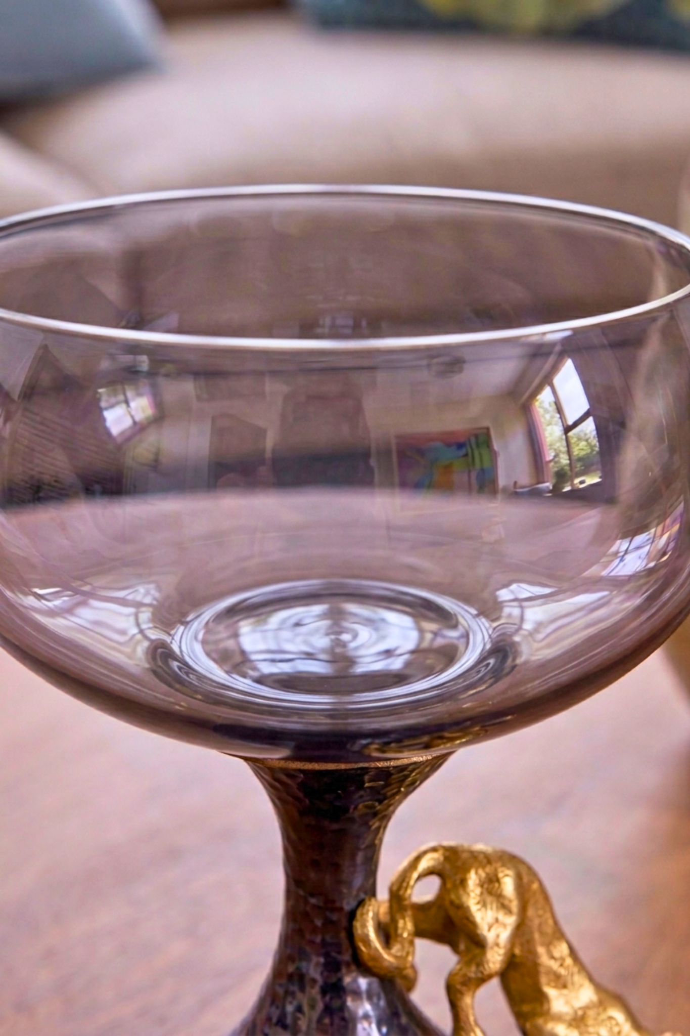 Midnight Panther Crystal Bowl – Decorative Bowl by Grandeur