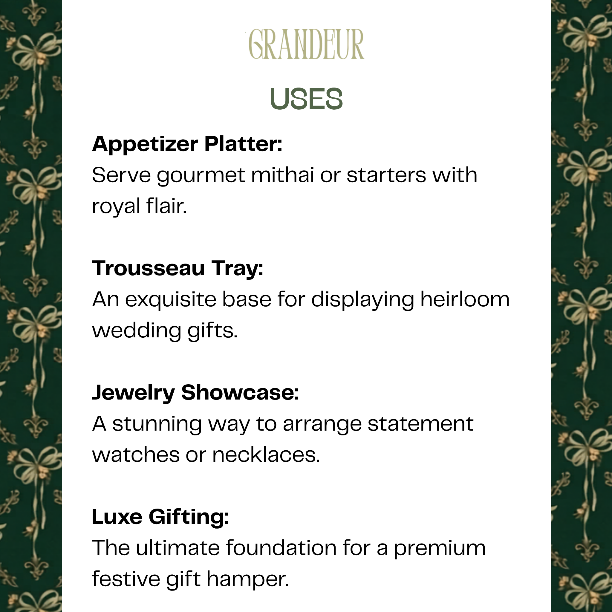 Heritage Laurel Leaf Tiered Stand – Tiered Stand by Grandeur