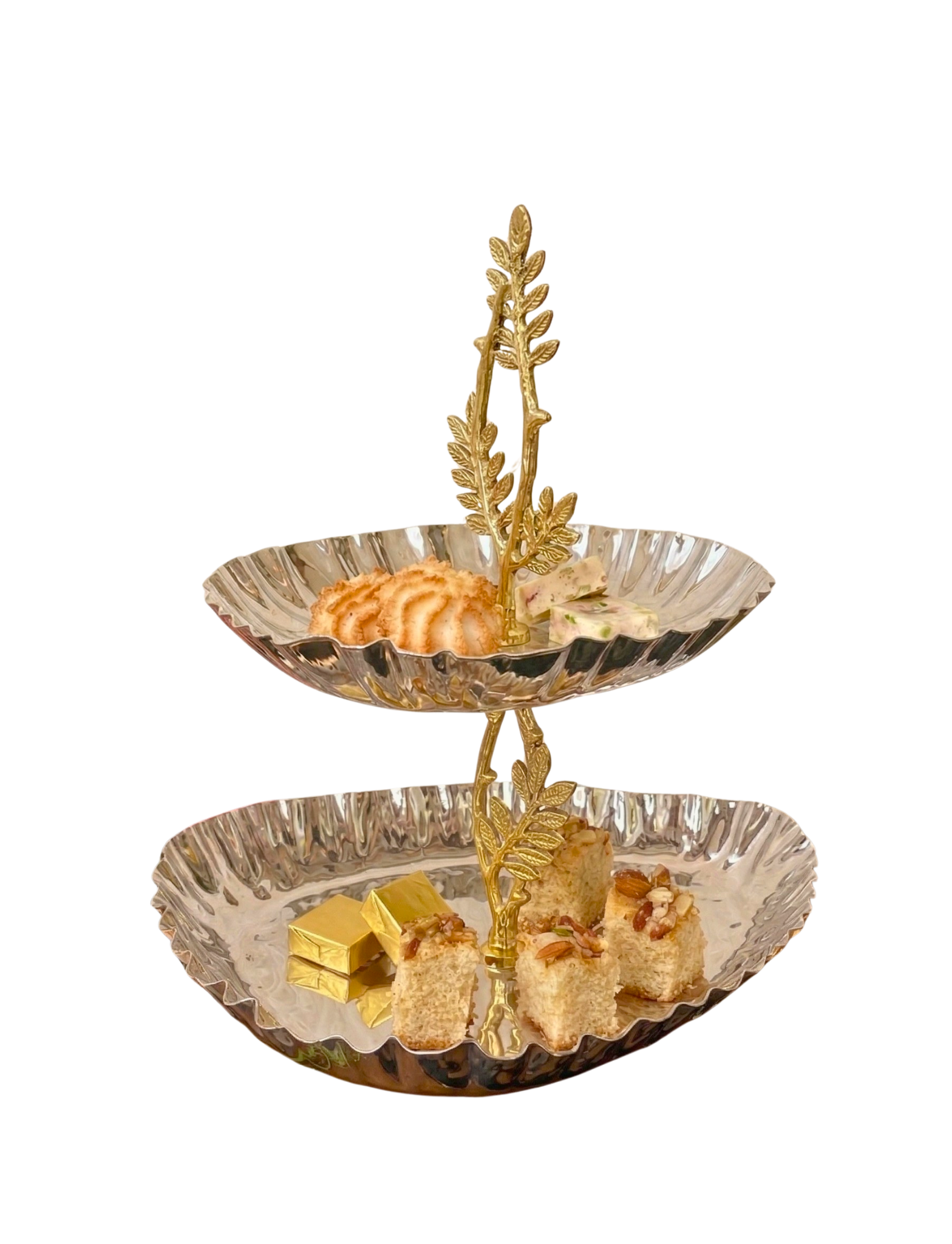 Heritage Laurel Leaf Tiered Stand – Tiered Stand by Grandeur