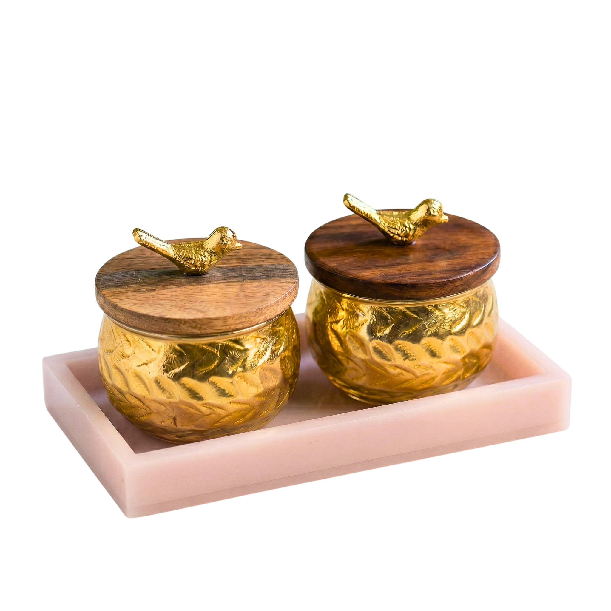 Gilded Songbird Jars – Decorative Jar by Grandeur
