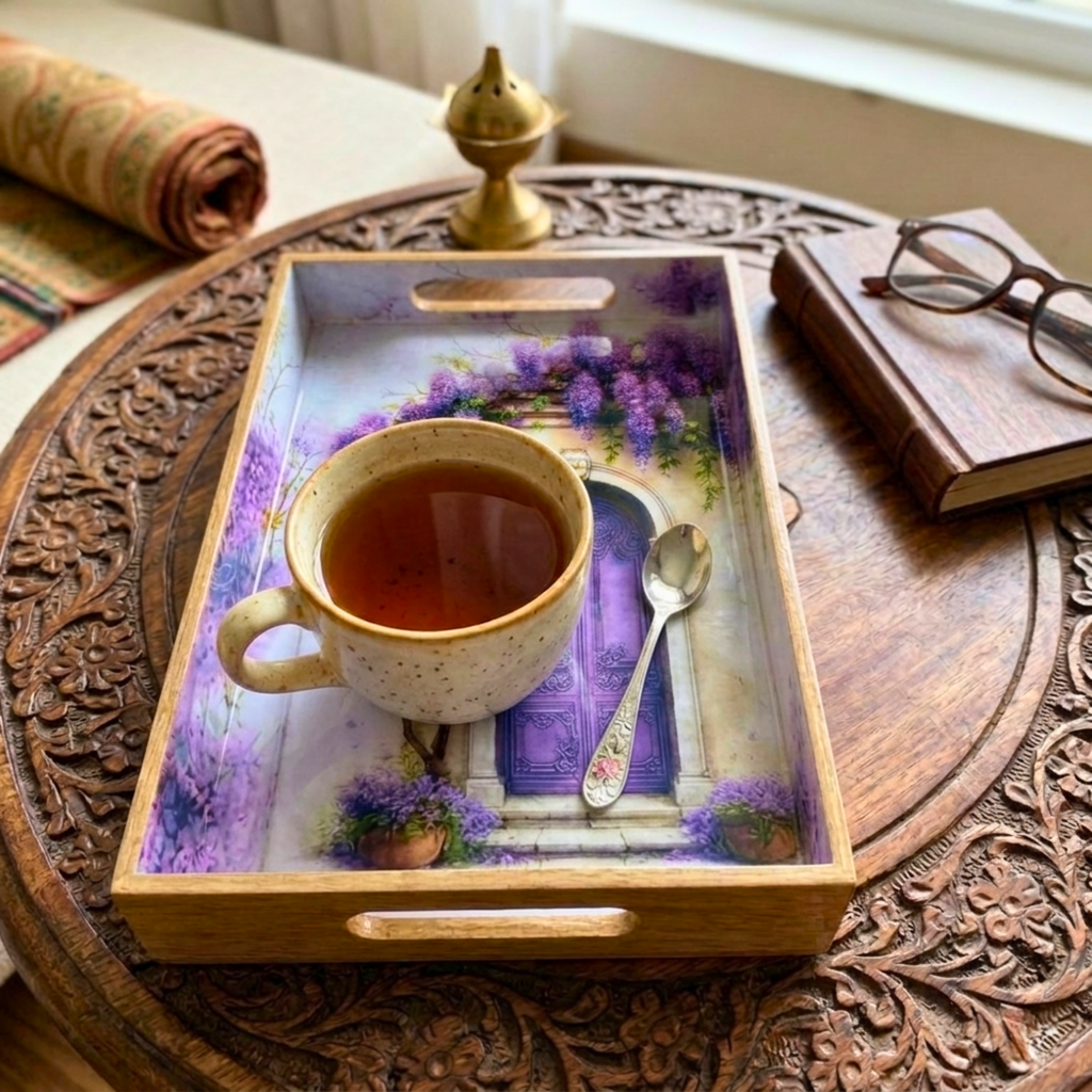 Wisteria Manor Nesting Trays – Decorative Tray by Grandeur