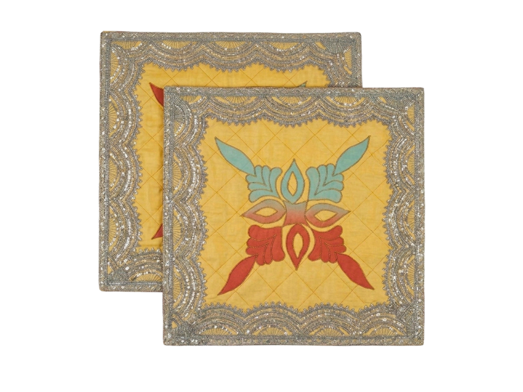 Solar Serenity Quilted Aasan (Pack of 6) – Ritual Aasan by Grandeur