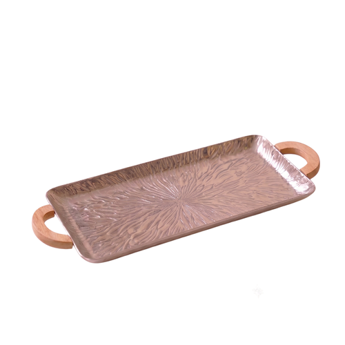 Astral Bloom Rectangular Tray – Decorative Tray by Grandeur