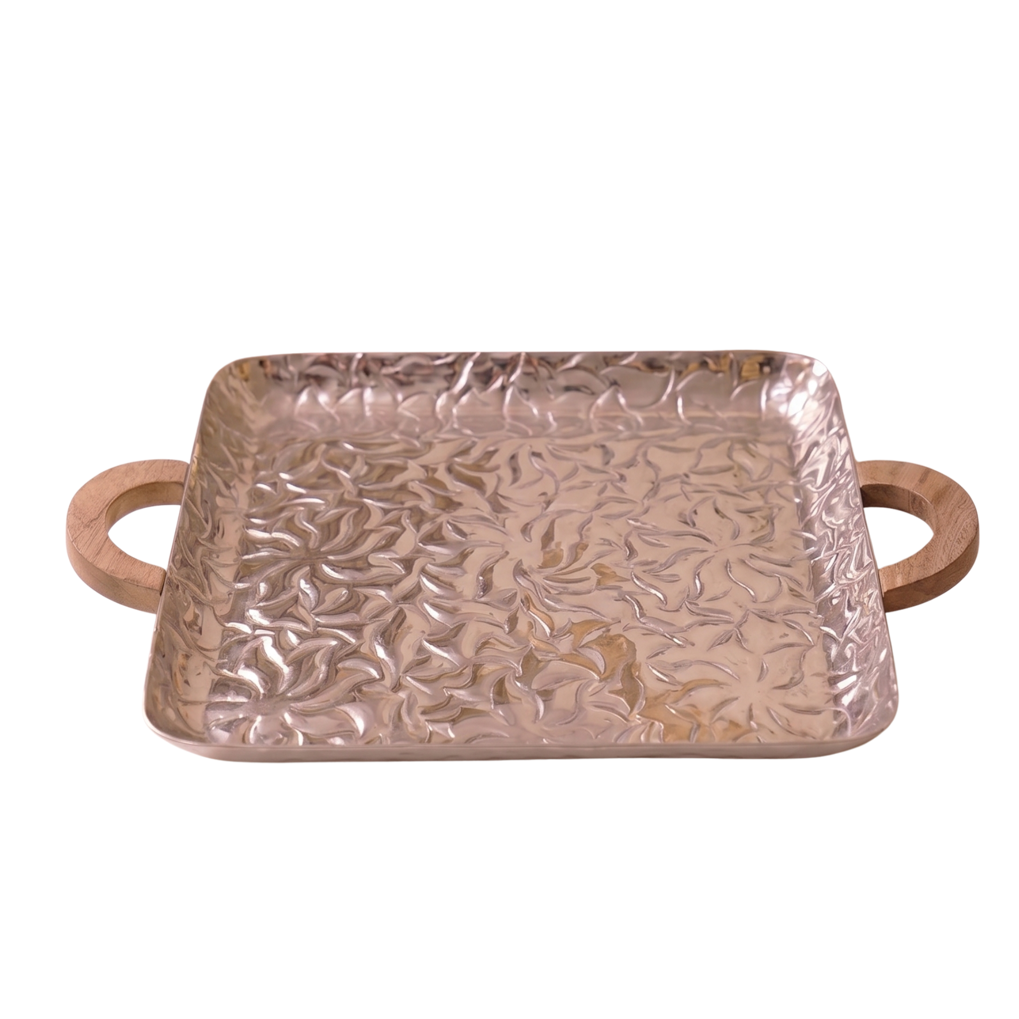 Swirl Hand-Etched Rectangular Tray – Decorative Tray by Grandeur