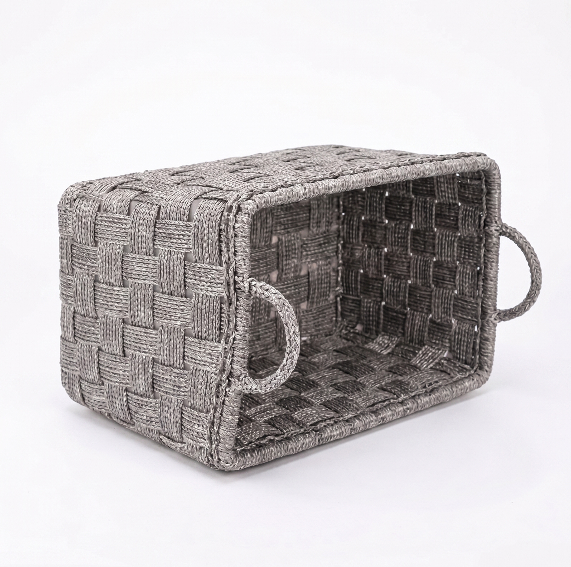 Gilded Heritage Woven Basket – Decorative Basket by Grandeur