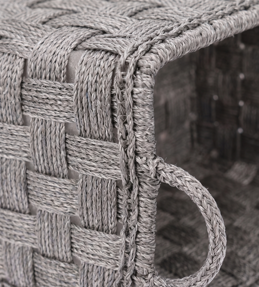 Gilded Heritage Woven Basket – Decorative Basket by Grandeur