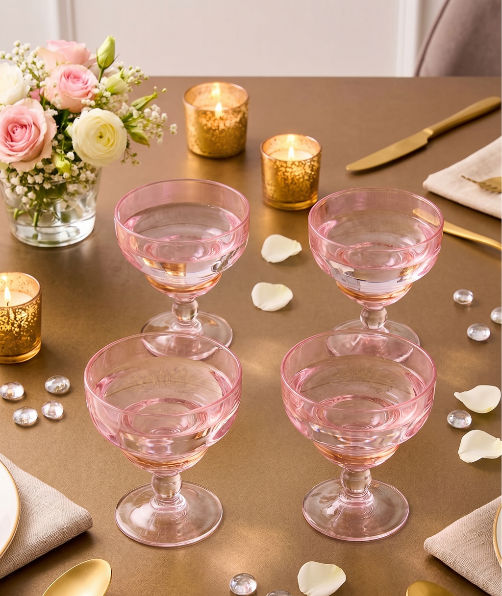 Rose-Tinted Glasses (Pack of 6) – Glassware by Grandeur