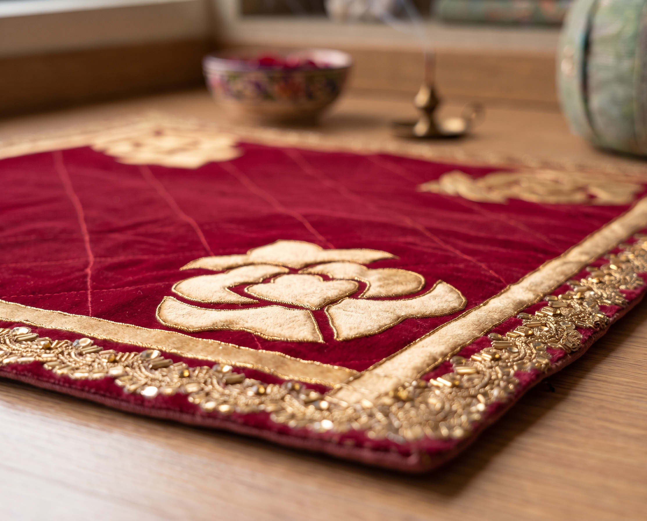 Imperial Crimson Ritual Aasan (Pack of 6) – Ritual Aasan by Grandeur