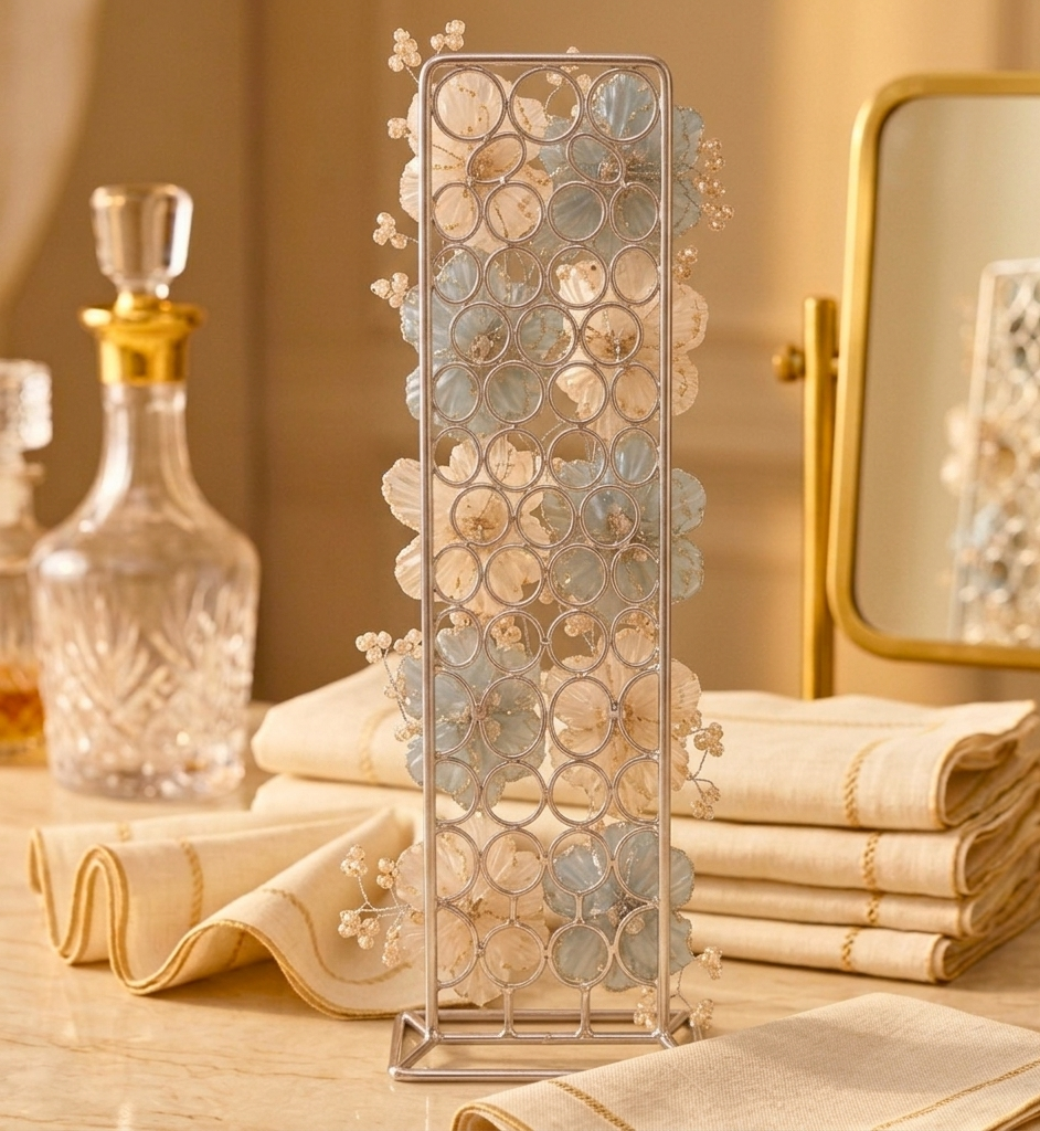 Celestial Bloom Tower Napkin Holder – Napkin Holder by Grandeur