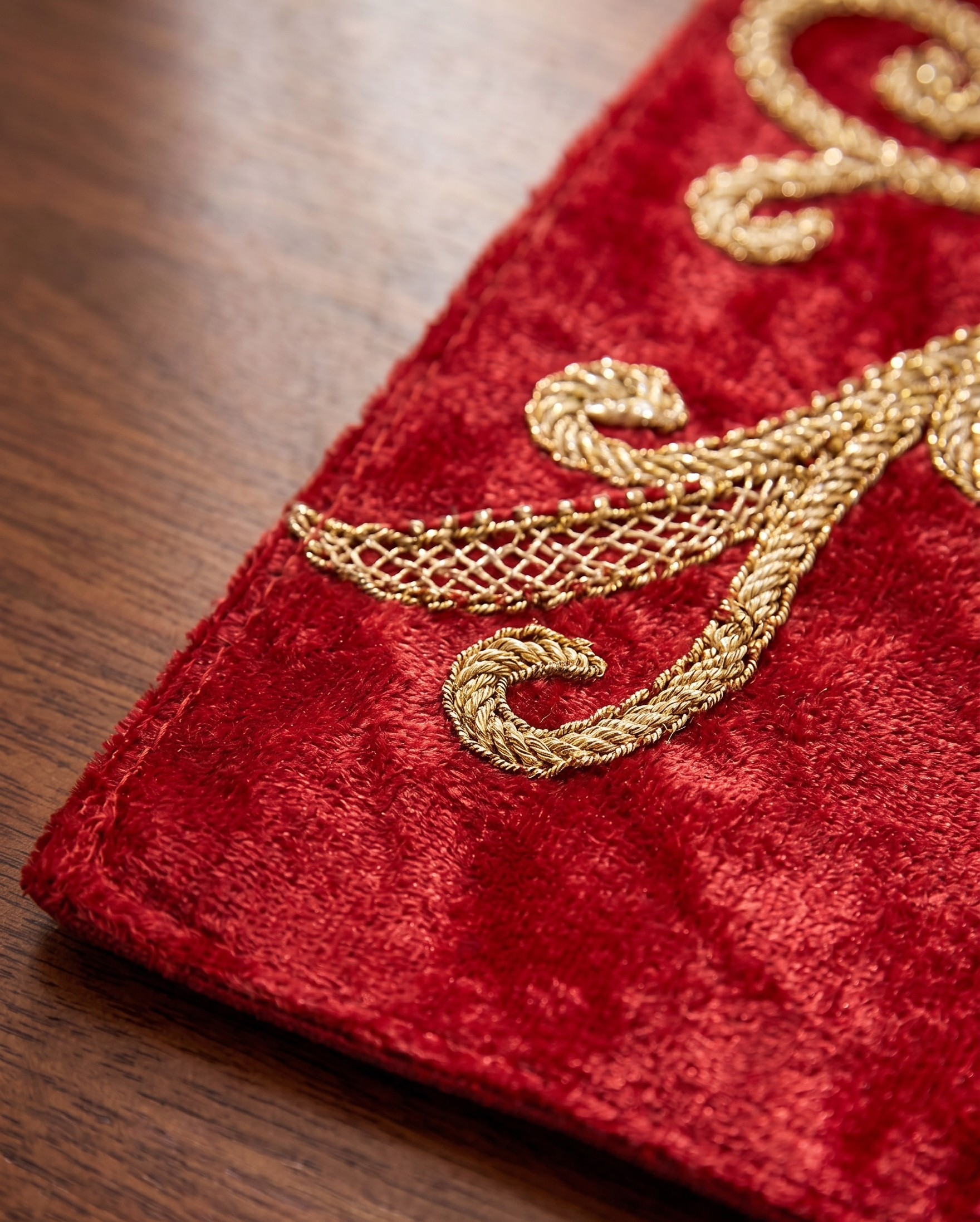 Royal Velvet Zari Table Mat (Pack of 6) – Table Mat by Grandeur