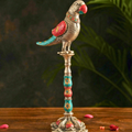 Imperial Mosaic Parrot Totem – Decor Accent by Grandeur